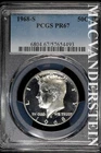 1968-S Kennedy Half Dollar- PCGS PR 67- Lustrous- No Reserve #SLA1011
