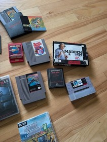 Video Game Lot Of 13 Nintendo Super NES Atari PSP PlayStation Gameboy Pc