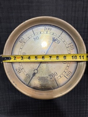 12  709-438 Antique Crosby Steam Gage & Valve Co. 200 PSI Gauge**FAST SHIPPING**