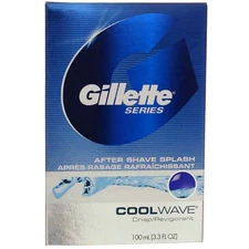 6 Pack Gillette Series After Shave Splash, Cool Wave, 3.3 fl oz