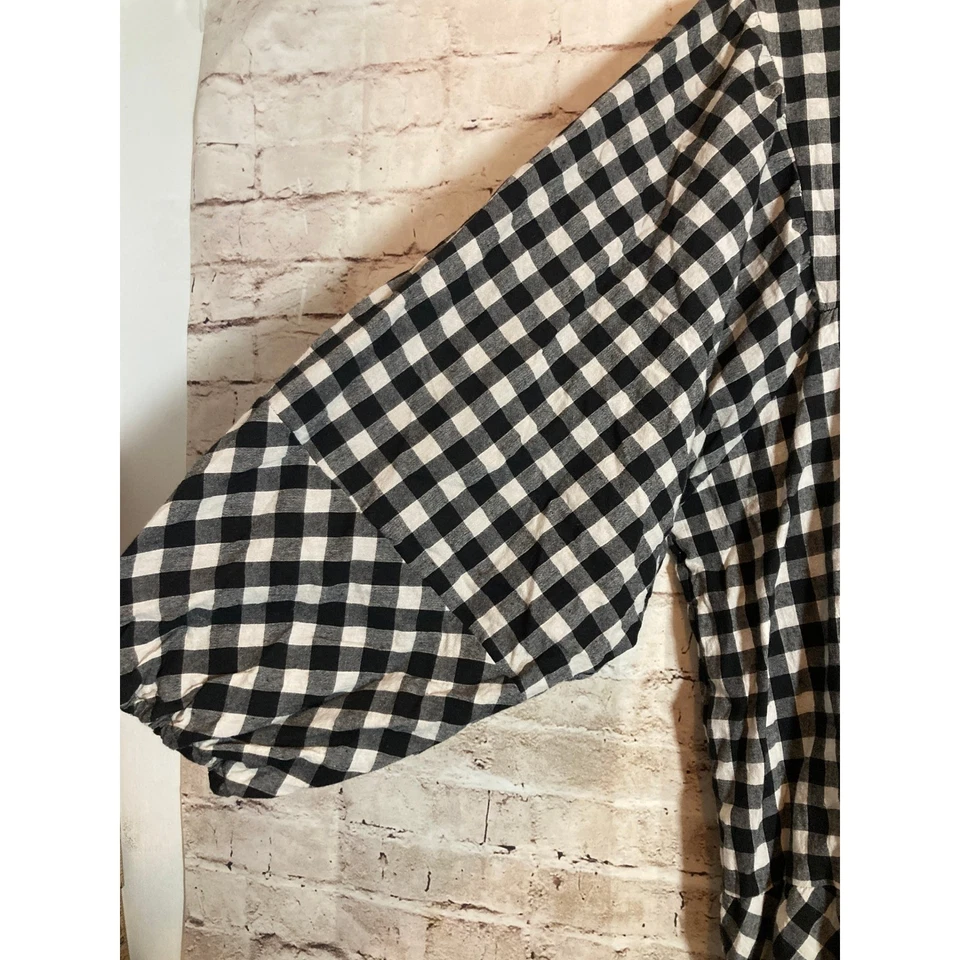 Vestido Hayden Mujer 2XL Negro Guinga Country Cottage Borlas Midi Manga Globo Foto 2 de 4