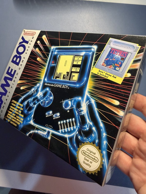 Nintendo Game Boy DMG-01 Grey Handheld Console with Tetris Boxed Collectors