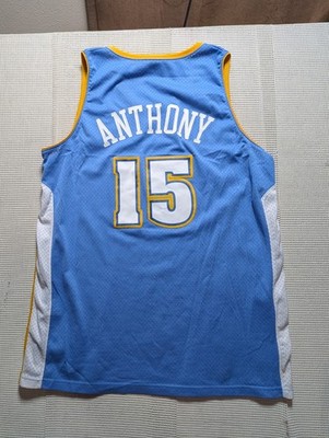 Y2K VTG NIKE DENVER NUGGETS CARMELO ANTHONY 15 STITCHED NBA MENS JERSEY SZ XL +2