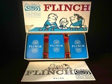 1963 Flinch Card Game Complete w/ 150 Cards, Holder  Instructions Excellent 