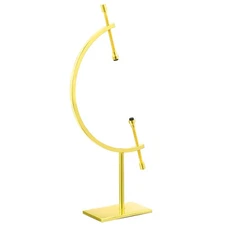 Metal Sphere Display Stand Holder Hold Up to 5.1" for Decoration, Golden