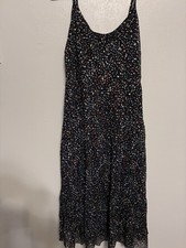 Cupshe Brand Navy Dress with Dots Size Medium Excellent Condition