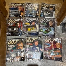 007 James Bond Magazine & Diecast car 1:43 Collection 5-73 to select from