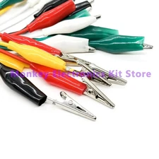 10PCS 46cm Double-ended Crocodile Clips Cable Alligator Jumper Wire Test Leads