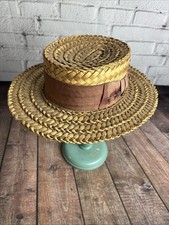 Antique Straw Hat Child  s 1930  s