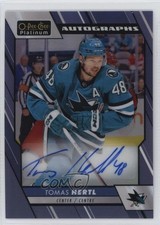 2023-24 O-Pee-Chee Platinum Blue Rainbow Auto Tomas Hertl #BA-TH Auto 0r35