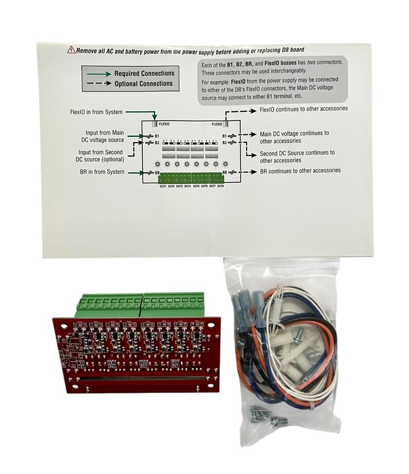 LifeSafety Power D8-BOXED 8 Output Auxiliary Distribution Module Fused ...