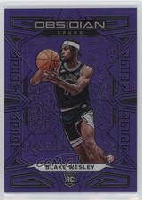 2022-23 Panini Obsidian Electric Etch Purple Flood 37/49 Blake Wesley #171 k7n