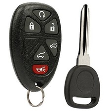 Ignition Key  Key Fob Keyless Entry Remote fits 2007-2014 Chevy Tahoe, 1-Pack