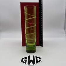 Baccarat Orgue Spirale Flower Vase Parma Green Crystal New 2105686