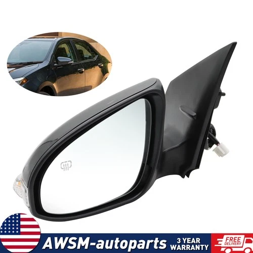 Power Left Mirror For 2014-19 Toyota Corolla Heated BSD Signal Light