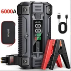 BRPOM 6000A Car Jump Starter Portable Battery Booster with Carry Case US 12V