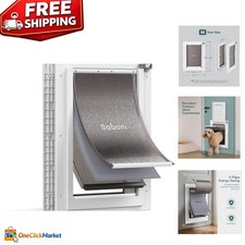 Robust Magnetic Pet Door with Aluminum Lock - Ideal for Medium Dogs Up to 40 lbs