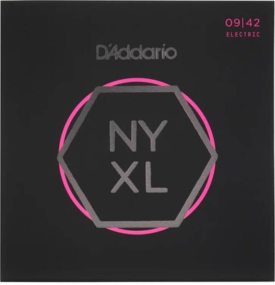 D'Addario NYXL0942 Nickel Wound Electric Strings -.009-.042 Super Light 3-Pack
