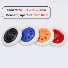 9cm-16cm Dia Shopping Cart Wheels Trolley Caster Replacement Rubber Foaming