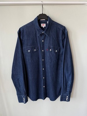 Levi's Barstow denim western stretch ls men s shirt