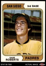1974 Topps #309 Dave Roberts Padres VARIATION 5 - EX