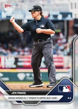 2025 MLB Topps Now #MLBJP Jen Pawol 1st Woman Umpire in MLB ~ IN HAND