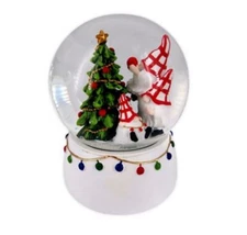 Gnome Christmas Snow Globe, Gnome Musical Snow Globe Lights