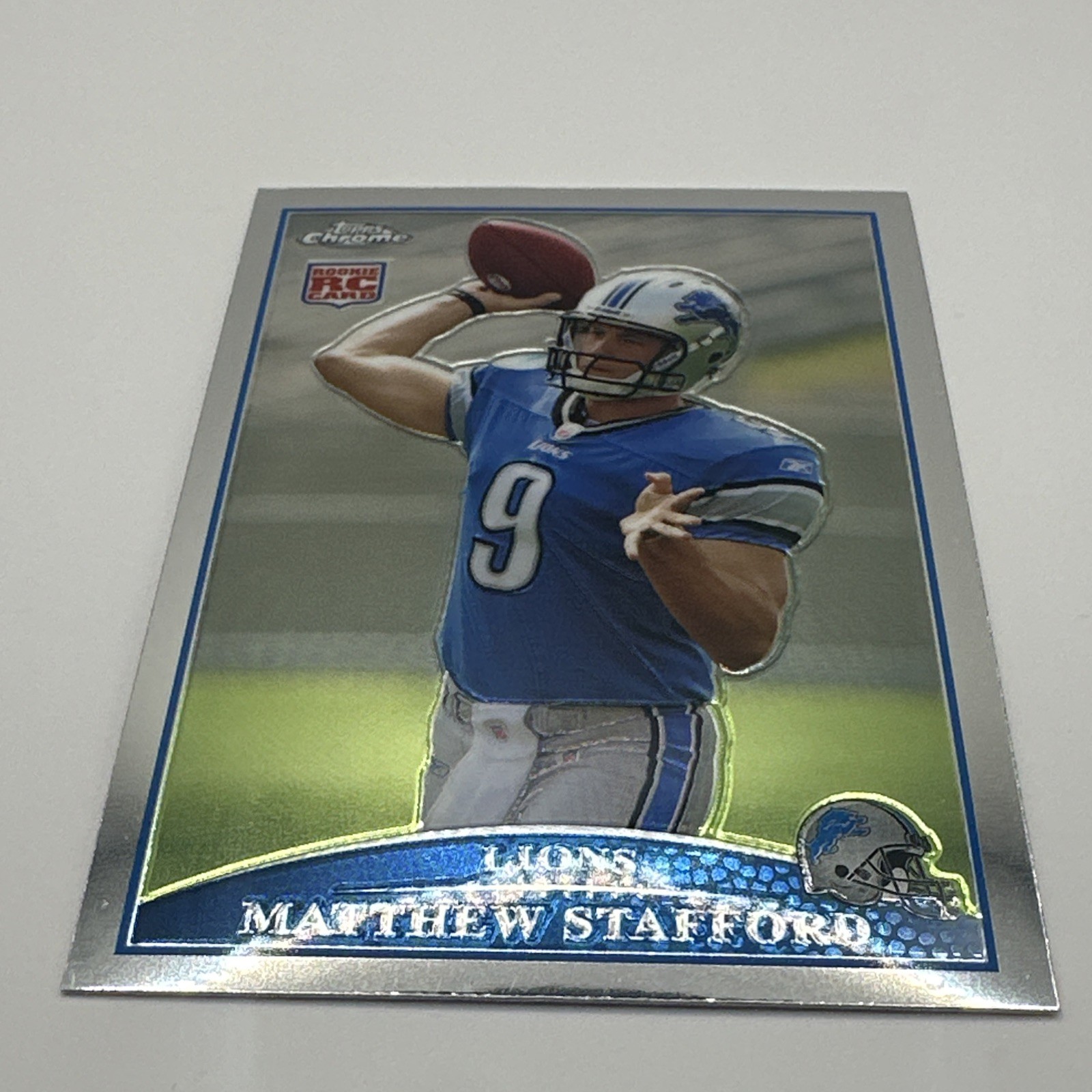 2009 Topps Chrome Matthew Stafford #TC210 Rookie RC Rams