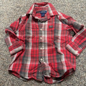 Ralph Lauren 4 Boys Flannel Plaid Shirt