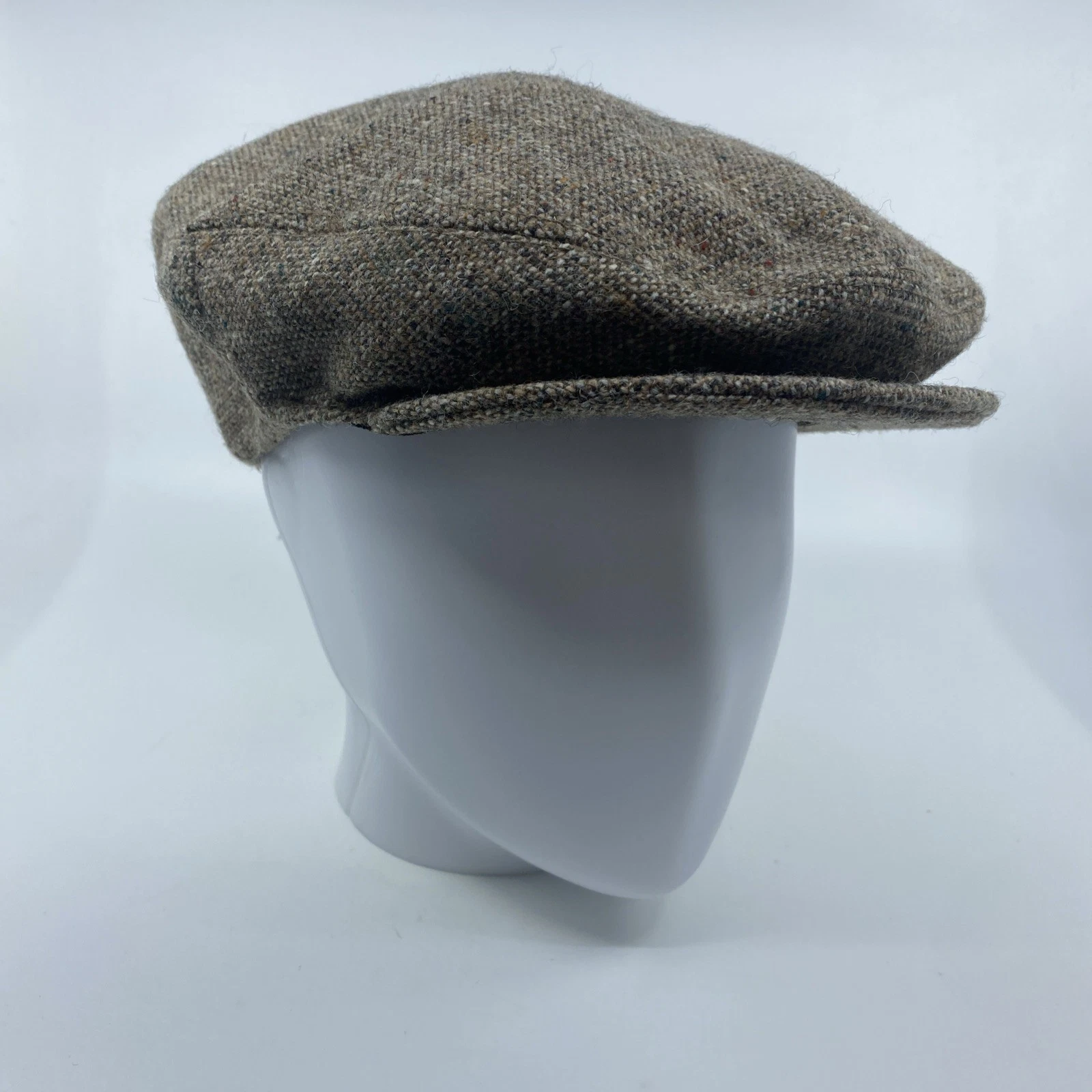 K. Boyle Donegal Handwoven Wool Newsboy Cap Hat Vintage Size 7 3/8