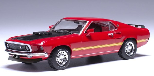 Ixomodels - 1969 Ford Mustang Mach 1 Rot – Calypso Coral – USA Edition - 1/43...-image