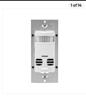 Leviton OSSMT-GDW Multi-Tech Occupancy Sensor Wall Switch, No Neutral