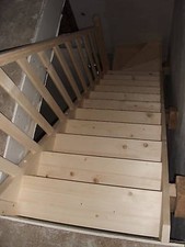 Treppe,Fichte,Treppen,Massivholztreppe,PS, Holztreppe, Nebentreppe