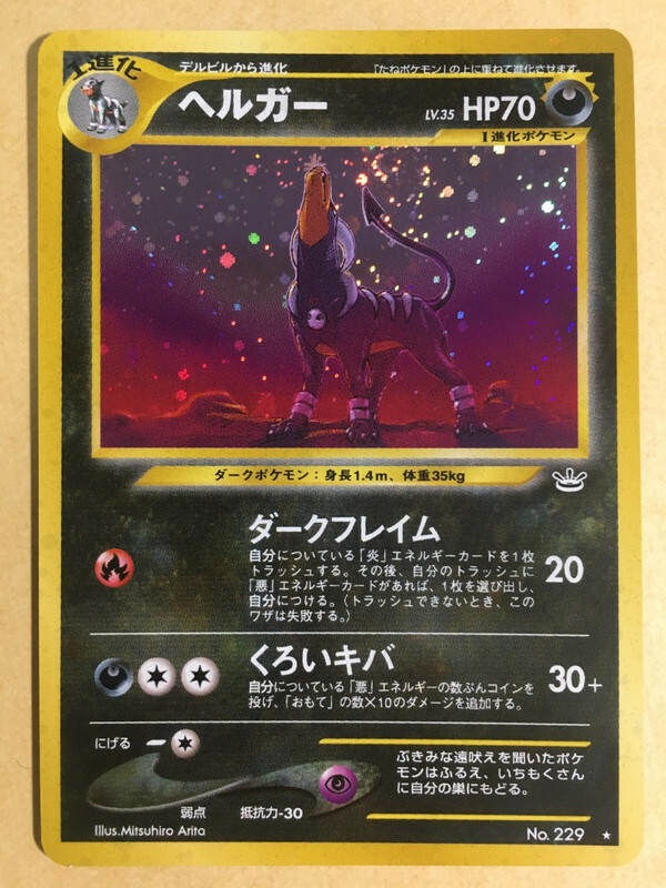 Houndoom Pokemon 2000 Holo Neo Revelation Japanese 229 NM