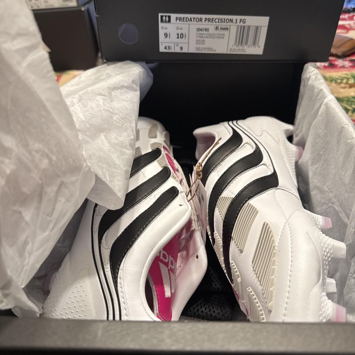 Adidas Predator Precision.1 FG \'Archive Pack\' ID6785 Soccer Cleats Multi Size adidas Predator Precision .1 FG Archive - Footwear White  main image 4