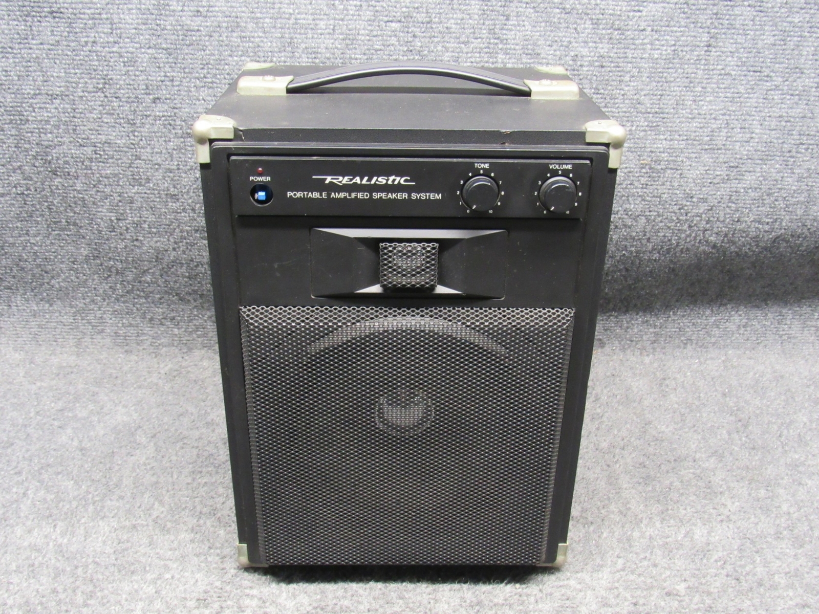 realistic portable amplified speaker system