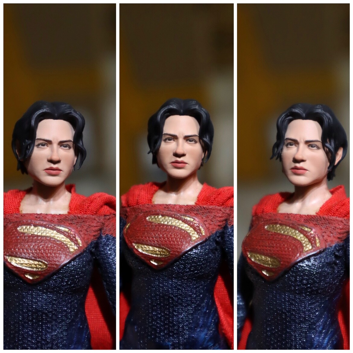 Painted 1/12 Kara Zor-El Supergirl Head Sculpt Fit 6'' SHF/Mafex