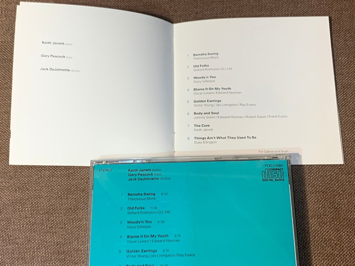 KEITH JARRETT The Cure JAPAN 24k GOLD CD POCJ-1085 w/ PS BOOKLET + 
