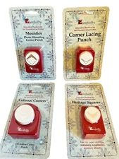 Emagination Punches Set of 4 New Decorative Corner Punches with Guide Book