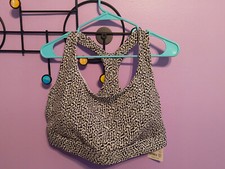 Athleta Ultimate Bra D-DD black and white 2X New with tags