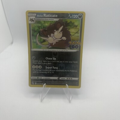 Pokémon TCG Alolan Raticate Pokémon GO 042/078 Reverse Holo Common | eBay
