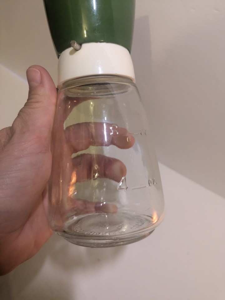 Vintage Federal House Chicago Hand Crank Glass And Plastic Coffee