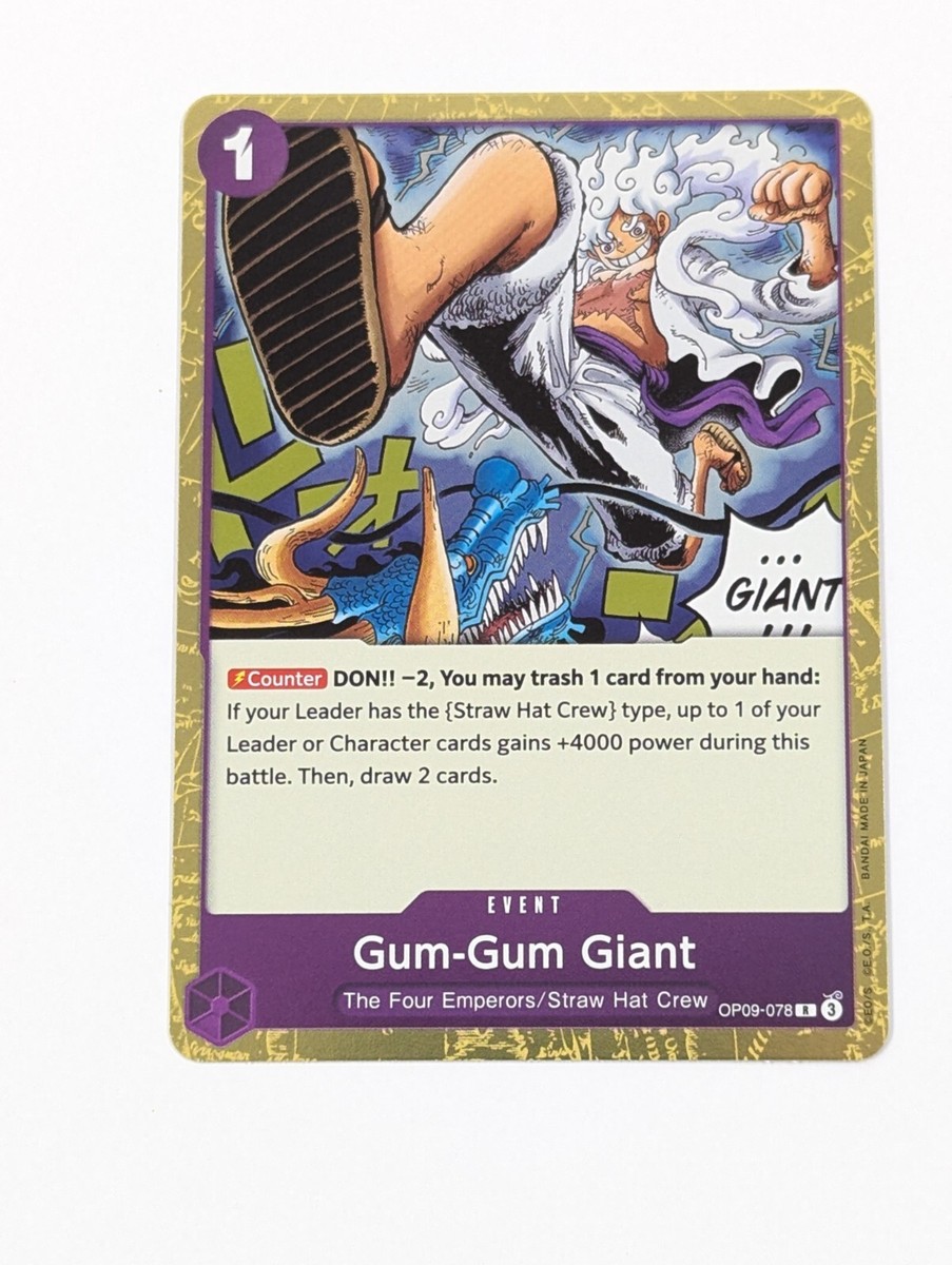 Gum-Gum Giant - OP09-078- NM - English OP09 - One Piece TCG R | eBay