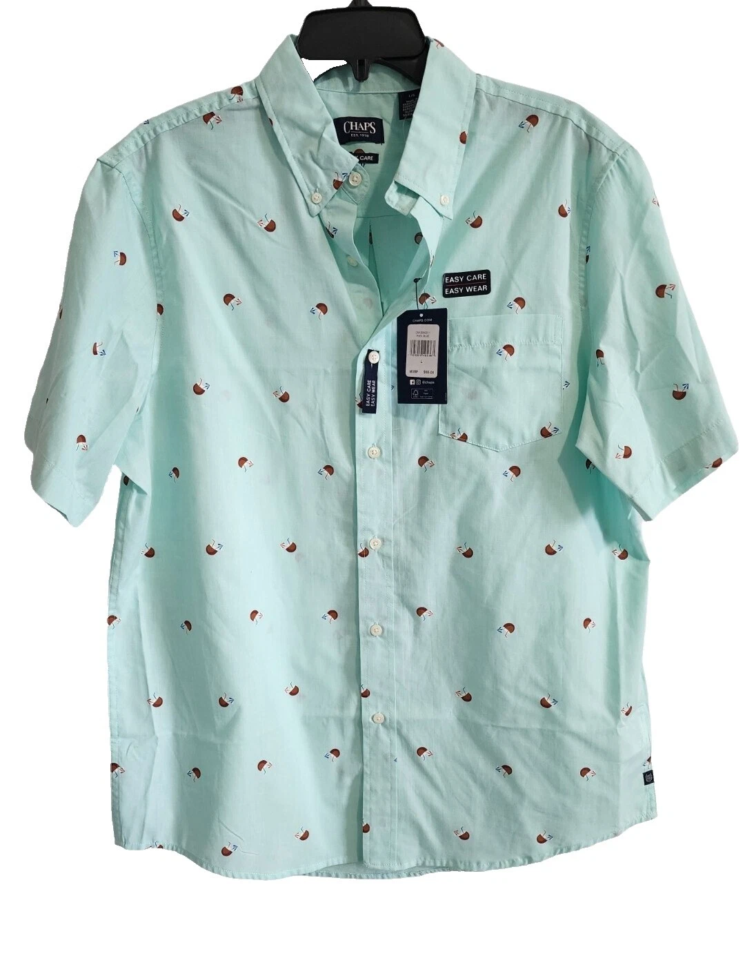 Chaps Short Sleeve Size L Shirts for Men