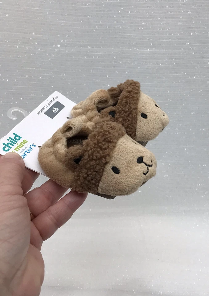 Carter's Child Of Mine Lion Baby тапочки без шнуровки мягкий новорожденный унисекс NB новый - Изображение 4 из 4