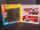VTG 1989 Remco Diecast Coca-Cola 14 Piece Heavy Gauge Steel Trucks Play Set