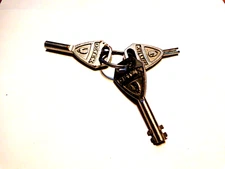 Detex unlock, wind and box keys Rare collection