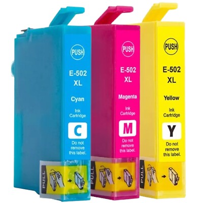 1 x CYAN MAGENTA GELB 502XL TINTENPATRONEN ALS ERSATZ EPSON P5105 P5115 WF2860