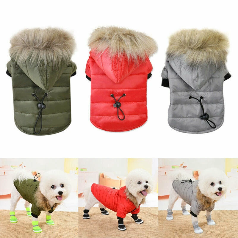 cat, dog, puffer jacket for small pets, winter, warm, clothing for