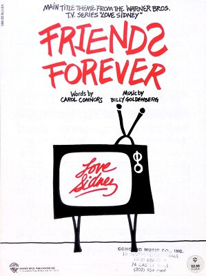 Friends Forever Sheet Music Love Sidney Theme Song 1980s TV Show Tony Randall